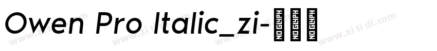 Owen Pro Italic_zi字体转换